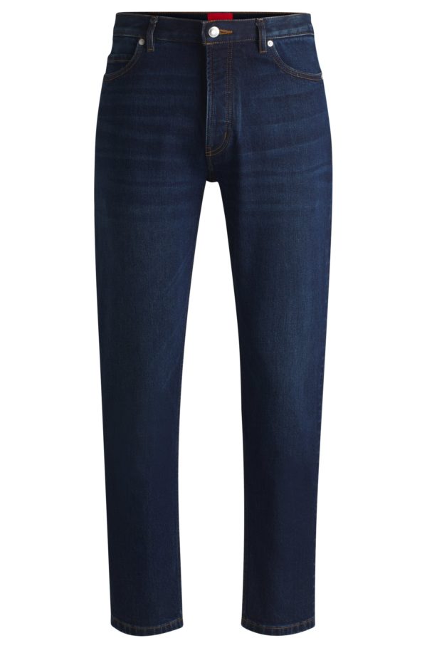 Hugo Boss Jean Tapered en denim stretch bleu foncé