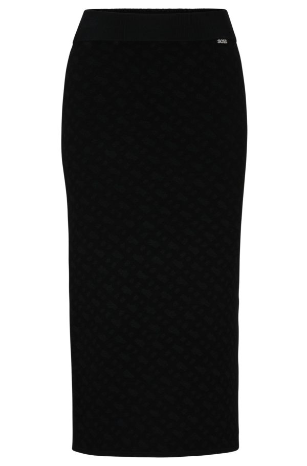 Hugo Boss Jupe tube en maille jacquard