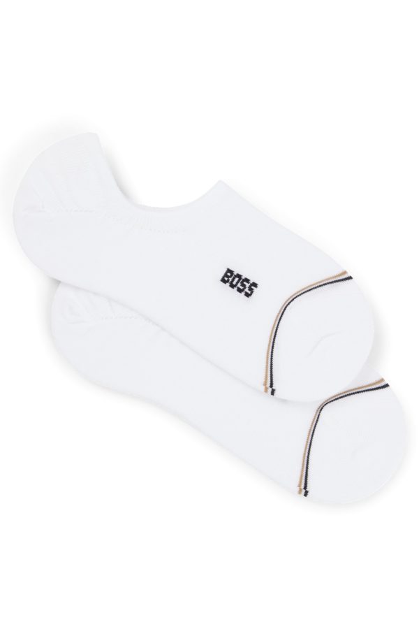 Hugo Boss Lot de deux paires de chaussettes longueur cheville avec logo