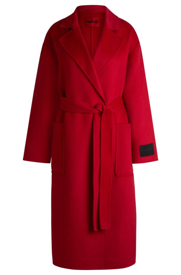 Hugo Boss Manteau Oversize avec ceinture à nouer