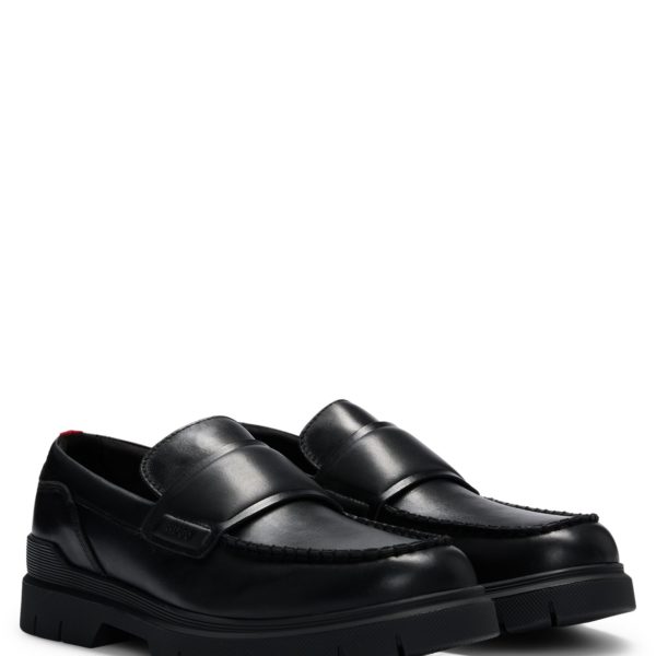 Mocassins en cuir à double surpiqûre – Hugo Boss