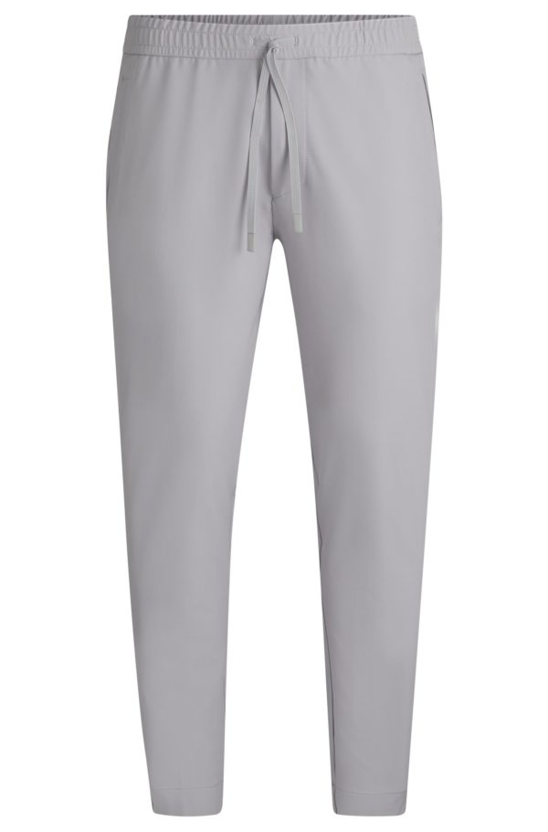 Hugo Boss Pantalon Tapered en tissu stretch déperlant