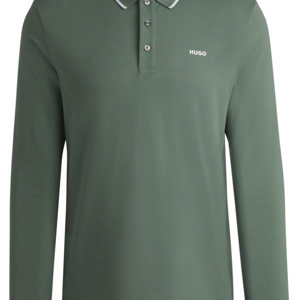 Hugo Boss Polo en piqué de coton avec logo