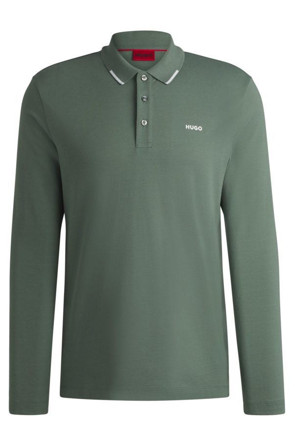 Hugo Boss Polo en piqué de coton avec logo