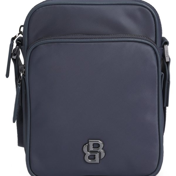 Hugo Boss Sac reporter en twill à monogramme double B