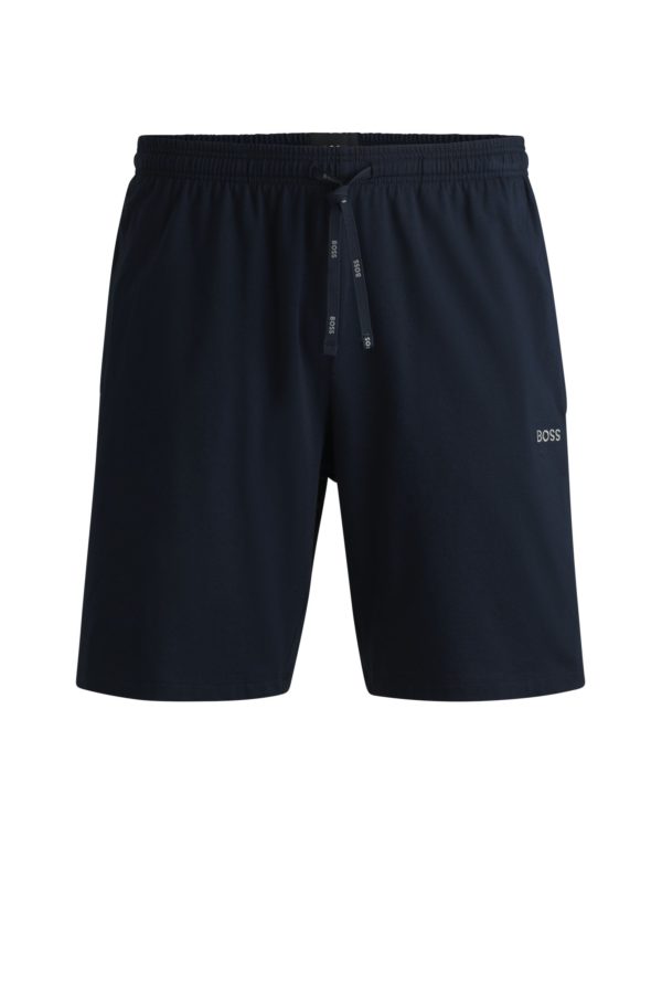 Hugo Boss Short en coton stretch à logo brodé