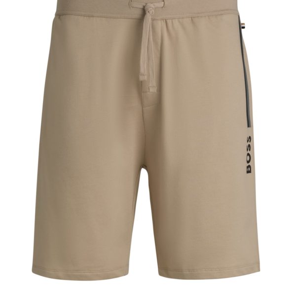Short en molleton de coton avec logo imprimé – Hugo Boss