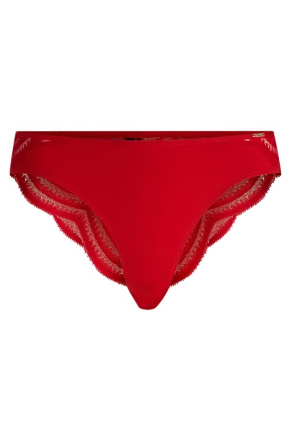 Hugo Boss Slip avec finition en dentelle et logo