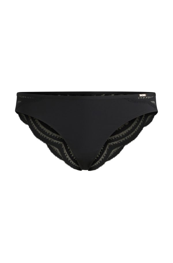 Hugo Boss Slip avec finition en dentelle et logo