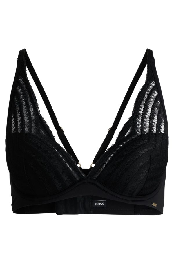 Hugo Boss Soutien-gorge à armatures avec bonnets matelassés et détails en dentelle