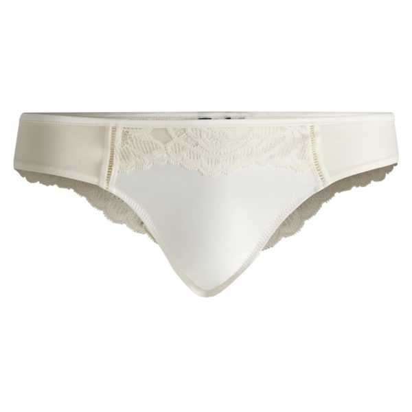 Hugo Boss String avec finition en dentelle et logo