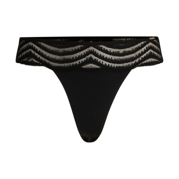 Hugo Boss String avec finition en dentelle et logo