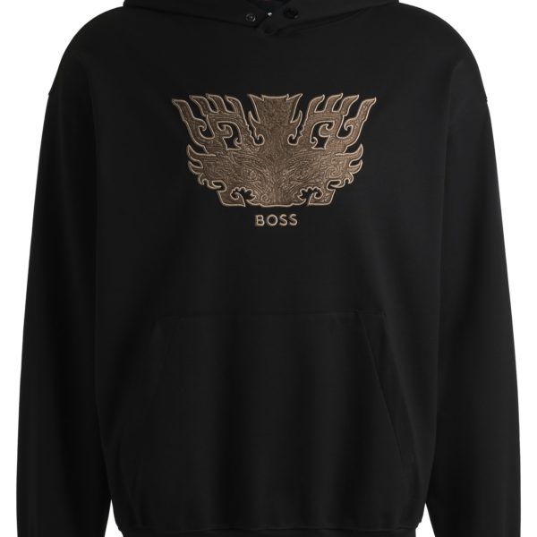 Sweat à capuche BOSS x Creation of the Gods avec motif Taotie brodé – Hugo Boss
