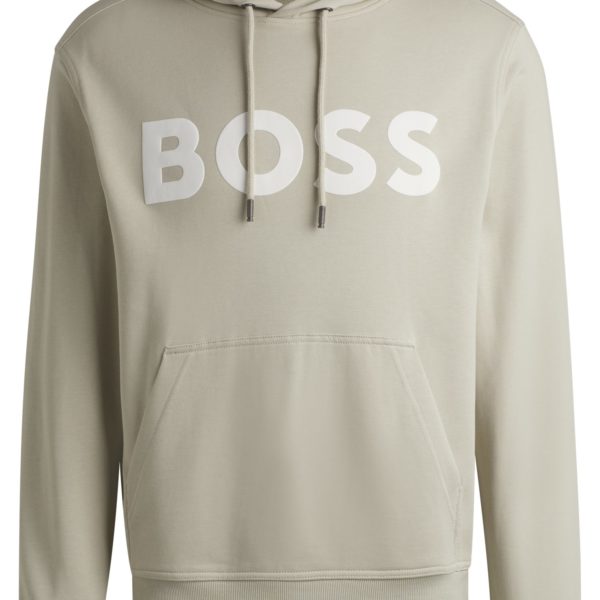 Hugo Boss Sweat à capuche Relaxed en molleton de coton avec grand logo