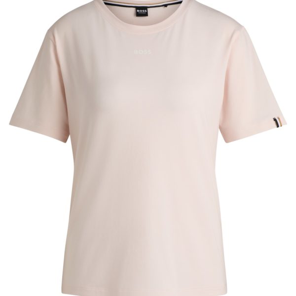 Hugo Boss T-shirt de pyjama en jersey de coton stretch à logo imprimé