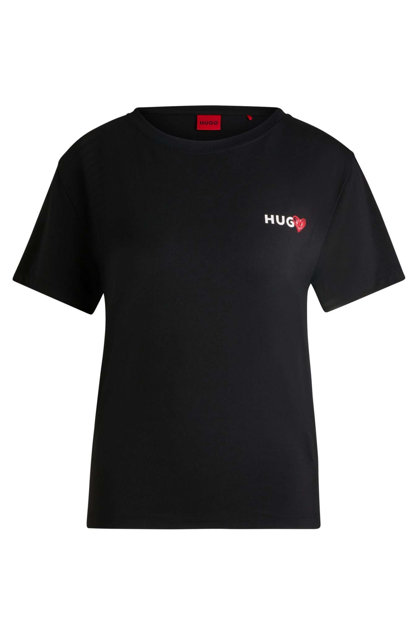 Hugo Boss T-shirt de pyjama en modal mélangé avec logo imprimé