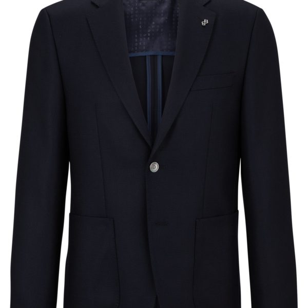 Veste Regular en laine vierge à micro motif – Hugo Boss