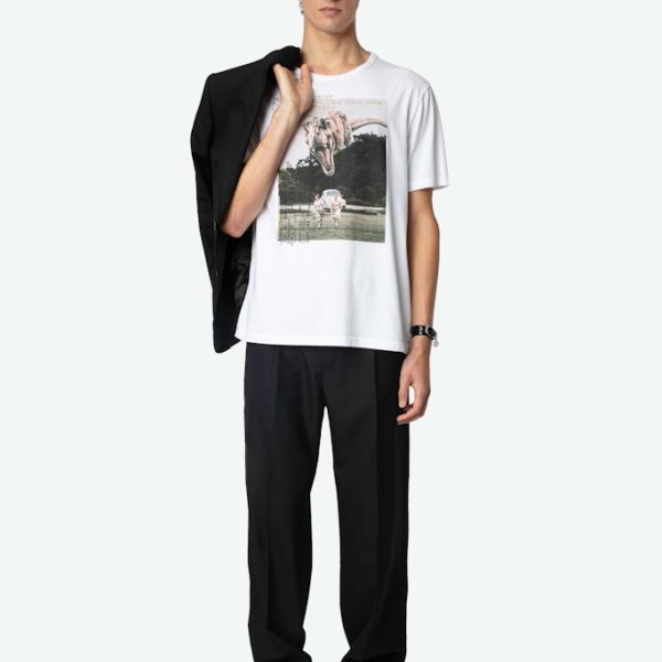 T-shirt Ted Photoprint Blanc - Taille S - Homme - Zadig & Voltaire