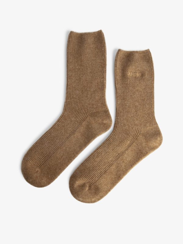 Chaussettes Nacky 100% Cachemire Cognac - Femme - Zadig & Voltaire