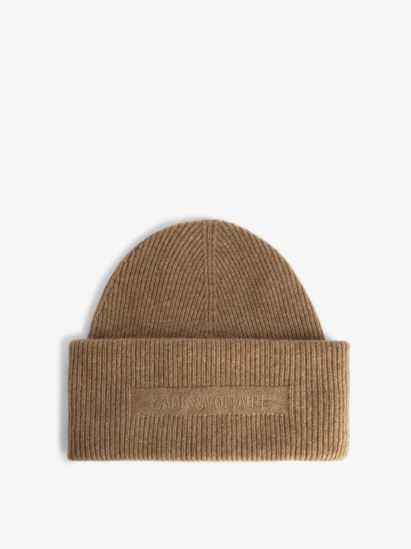 Bonnet Ben 100% Cachemire Cognac - Femme - Zadig & Voltaire
