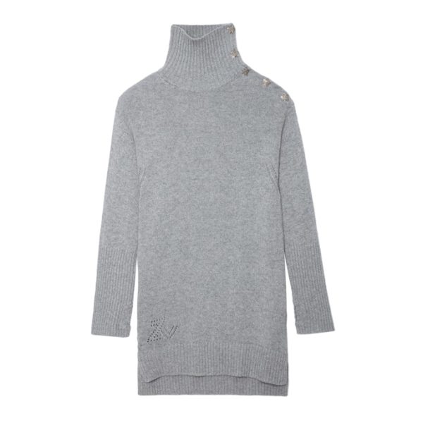 Robe Almira Bijoux Gris Chine Clair - Taille XS - Femme - Zadig & Voltaire