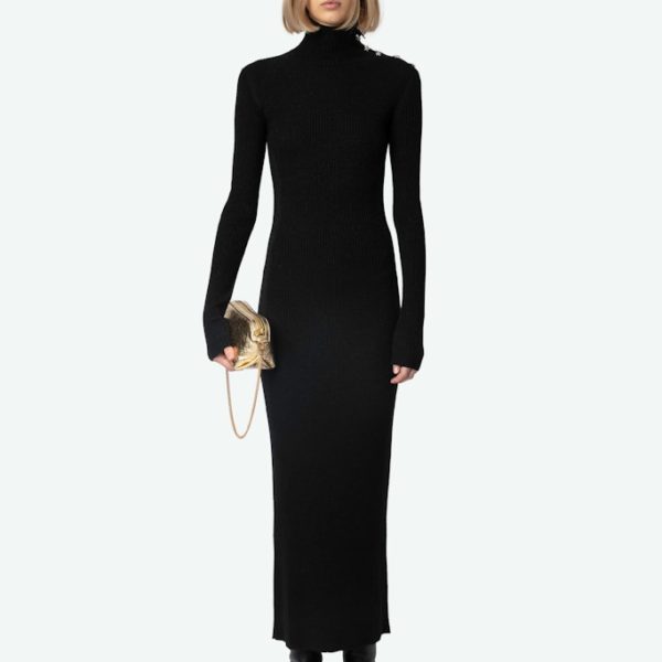 Robe Mireille Noir - Taille XS - Femme - Zadig & Voltaire