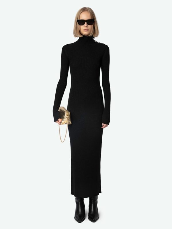Robe Mireille Noir - Taille XS - Femme - Zadig & Voltaire