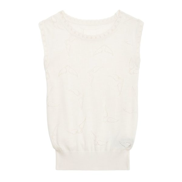 Pull Emmyl Ecru - Taille S - Femme - Zadig & Voltaire