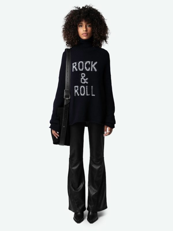 Pull Almy 100% Laine Merinos Encre - Taille XS - Femme - Zadig & Voltaire