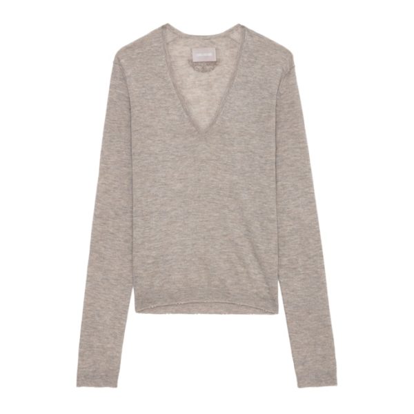 Pull Rivy 100% Cachemire Latte - Taille XS - Femme - Zadig & Voltaire
