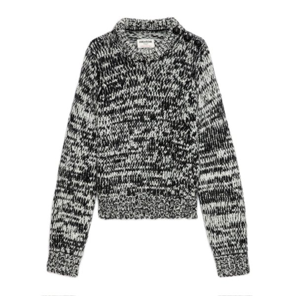 Pull Teva Noir - Taille S - Femme - Zadig & Voltaire