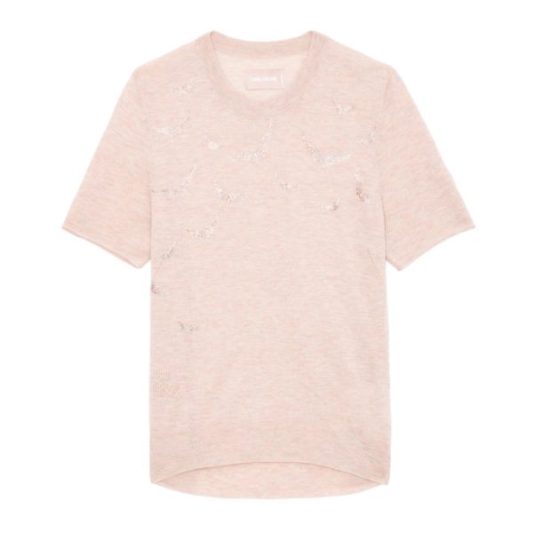 Pull Ida 100% Cachemire Wings Strass Sweet – Taille S – Femme – Zadig & Voltaire