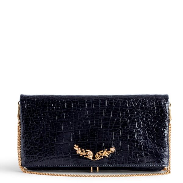 Pochette Rock Goossens Embossée Ink - Femme - Zadig & Voltaire