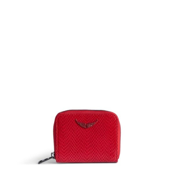 Porte-monnaie Mini Zv Glossy Wild Embossé Power - Femme - Zadig & Voltaire