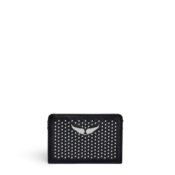 Porte-cartes Zv Pass Plumetis Noir - Femme - Zadig & Voltaire