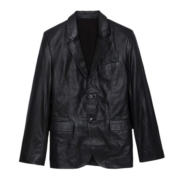 Veste Valfried Cuir Noir - Taille 48 - Homme - Zadig & Voltaire
