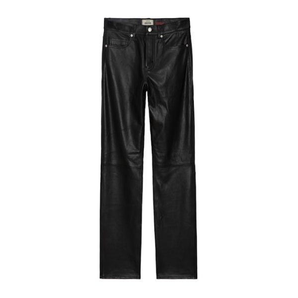 Pantalon John Cuir Noir - Taille 38 - Homme - Zadig & Voltaire