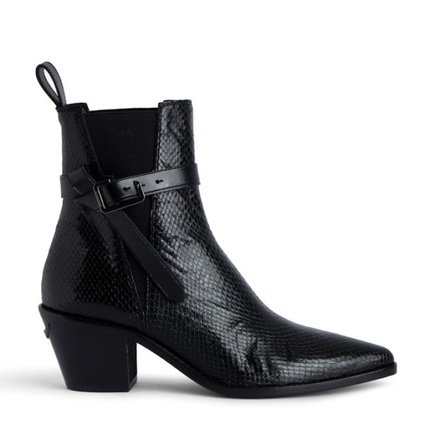 Bottines Tyler Noir – Taille 36 – Femme – Zadig & Voltaire