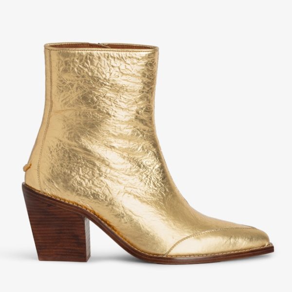 Bottines Cara Gold – Taille 36 – Femme – Zadig & Voltaire