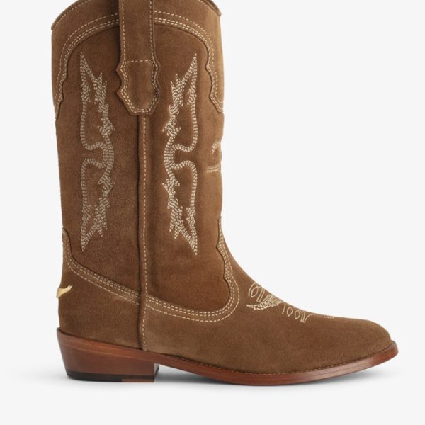 Bottines Tex Cognac – Taille 36 – Femme – Zadig & Voltaire