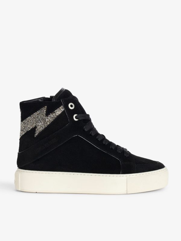 Sneakers Montantes À Plateforme Zv1747 High Flash Noir - Taille 36 - Femme - Zadig & Voltaire