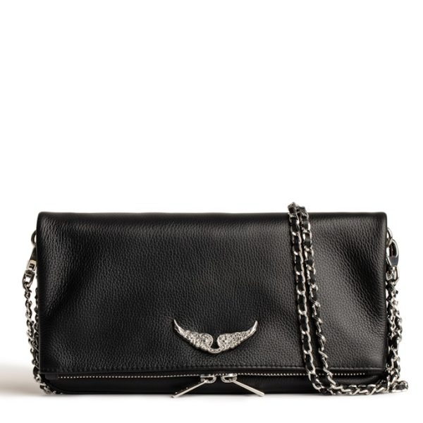 Pochette Rock Swing Your Wings Noir Silver - Femme - Zadig & Voltaire