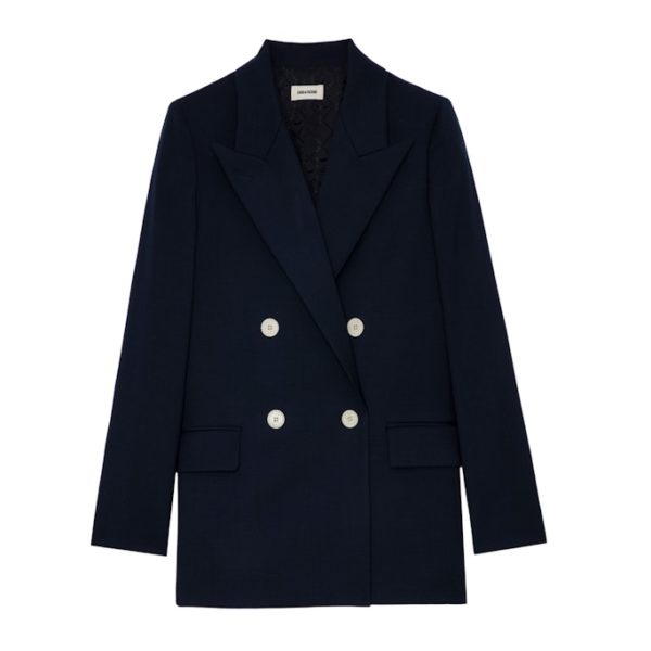 Blazer View Encre - Taille 36 - Femme - Zadig & Voltaire