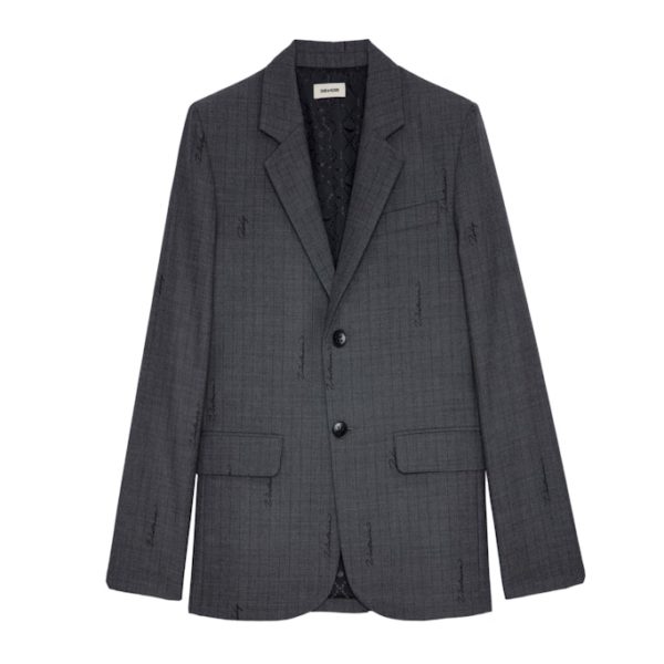 Blazer Vanille Zadig Anthracite - Taille 36 - Femme - Zadig & Voltaire