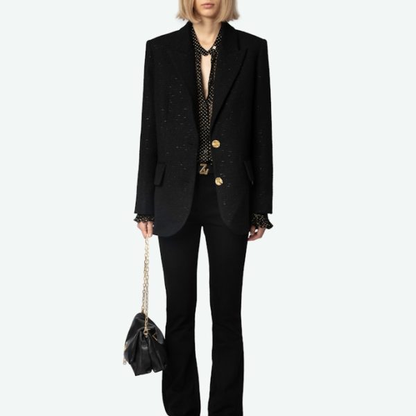 Blazer Vicka Noir - Taille 36 - Femme - Zadig & Voltaire