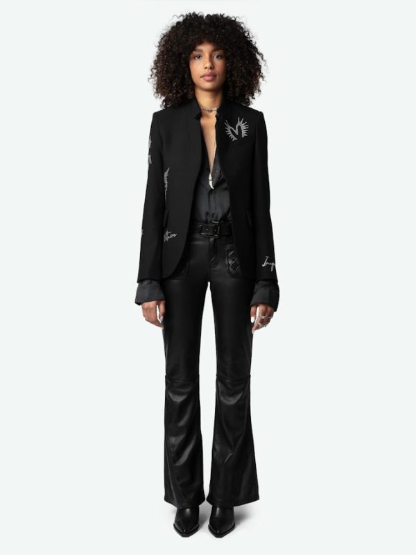 Blazer Very Strass Noir - Taille 36 - Femme - Zadig & Voltaire