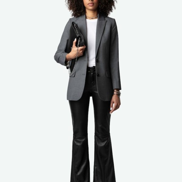 Blazer Viva Strass Gris Chine - Taille 34 - Femme - Zadig & Voltaire