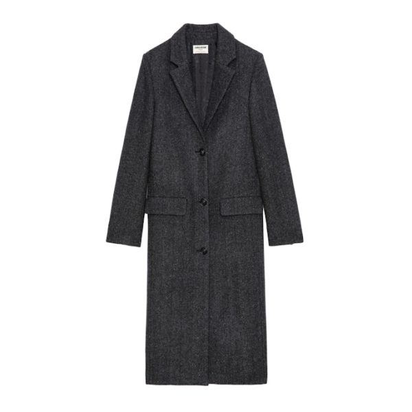 Manteau Mio Anthracite - Taille XS - Femme - Zadig & Voltaire