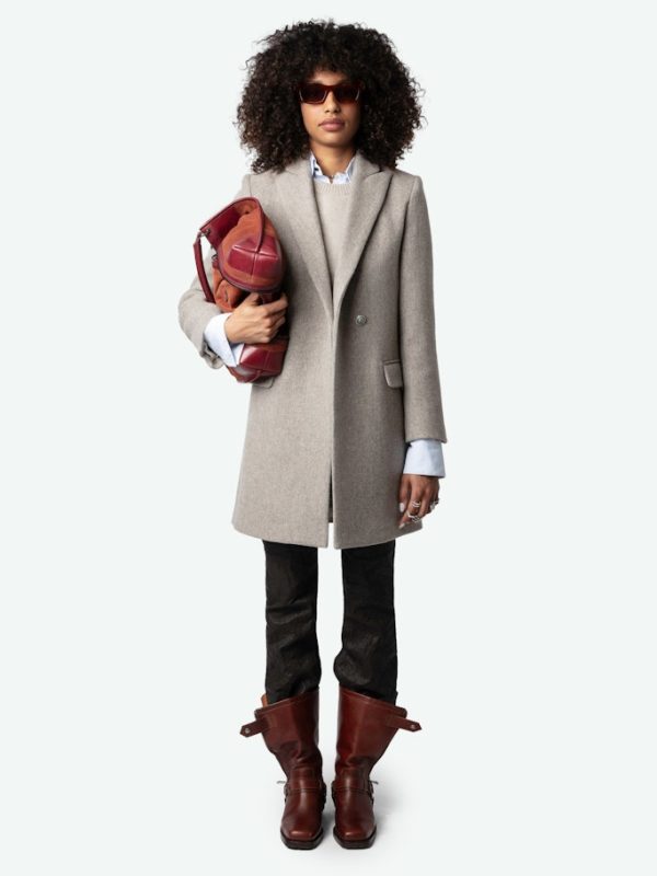 Manteau Marco Latte - Taille S - Femme - Zadig & Voltaire