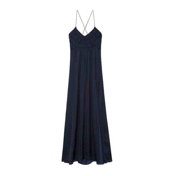 Robe Rayonne Satin Encre - Taille XS - Femme - Zadig & Voltaire